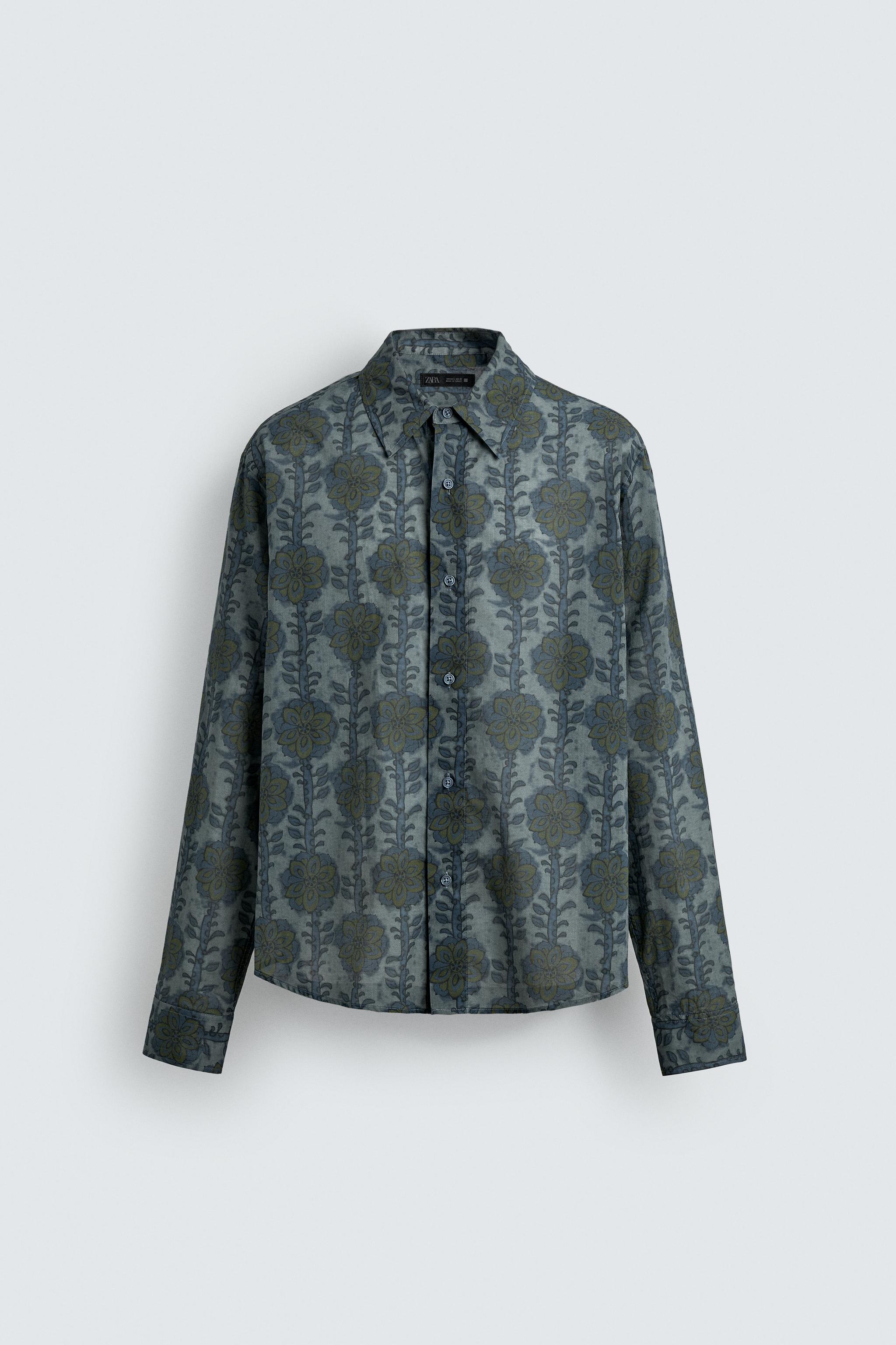 RELAXED FIT FLORAL PRINT SHIRT